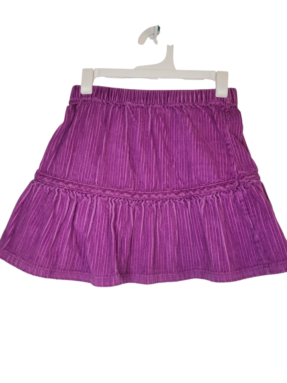 Hanna Andersson Bright Purple Tiered Corduroy Mini Skirt